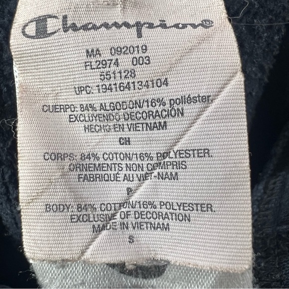 Coca Cola drink hoodie sweater black rainbow multicolor sleeve logo champion - Picture 10 of 12